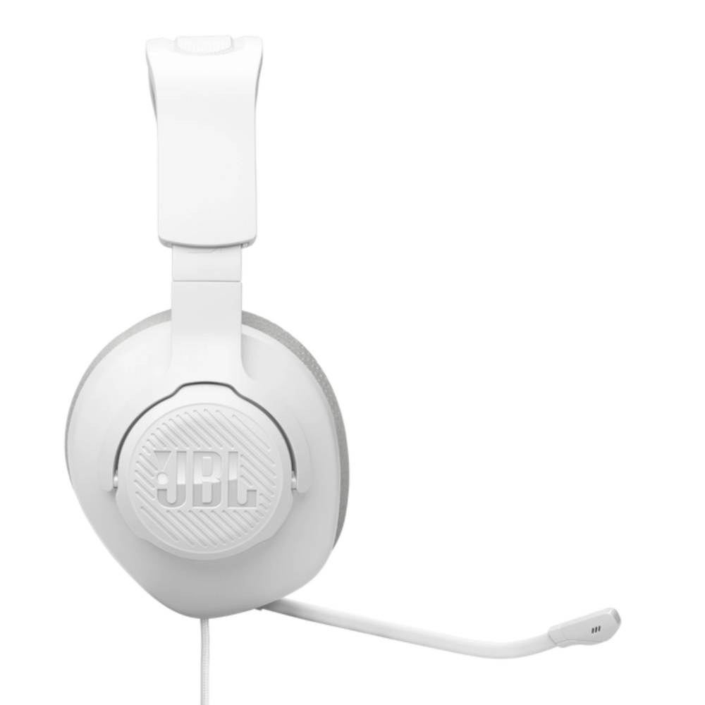 אוזניות גיימינג חוטיות JBL QUANTUM 100M2 - צבע לבן אחריות ע"י - יבואן הרשמי