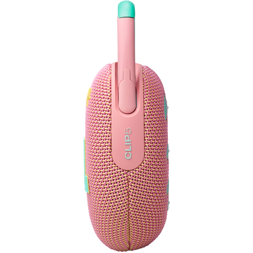 רמקול אלחוטי JBL Clip 5 IP67 7W - צבע ורוד שנה אחריות ע"י - יבואן הרשמי