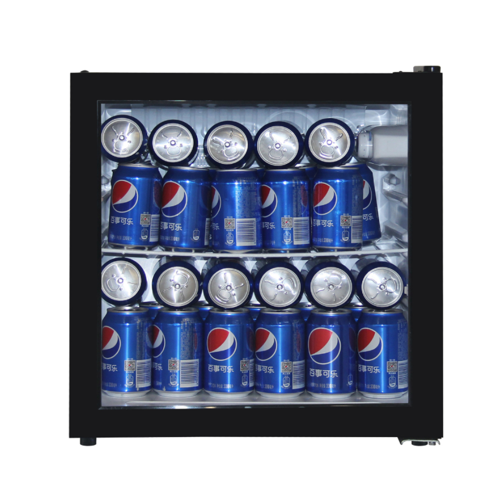 מקרר קובייה ויטרינה DE FROST תעשייתי FJ-V65TE שחור פוג’יקום FUJICOM - יבואן רשמי