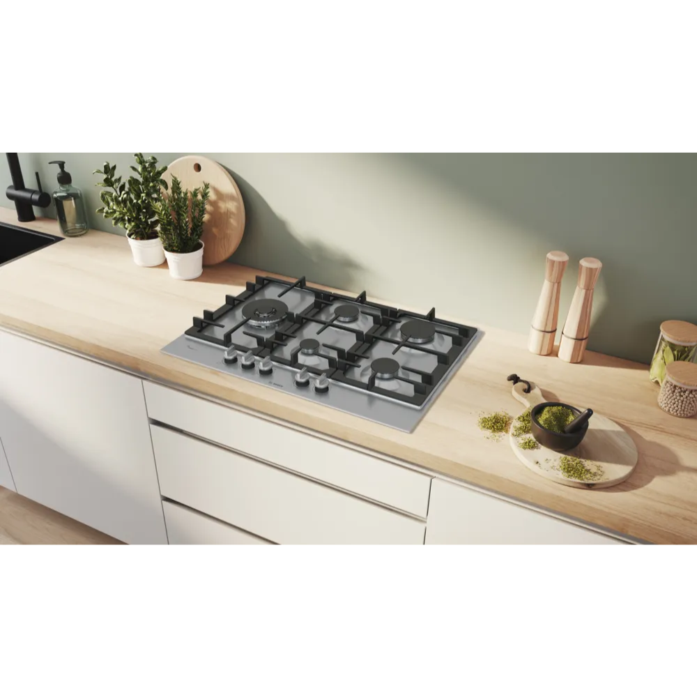 בוש כיריים גז - 5 להבות Bosch FlameSelect PCS7A5I90Y - יבואן רשמי