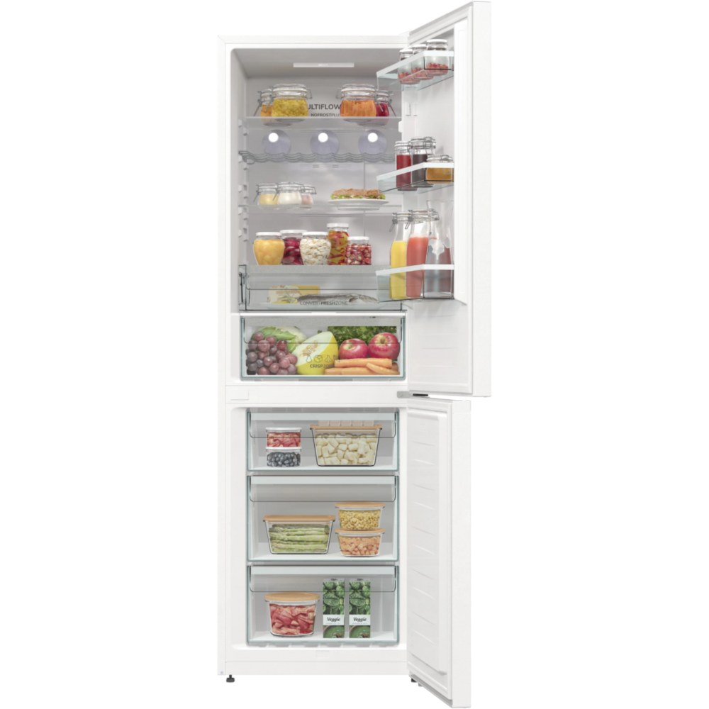 מקרר מקפיא תחתון 300 ליטר נטו Gorenje NRK6192AW4 - גימור לבן - יבואן רשמי