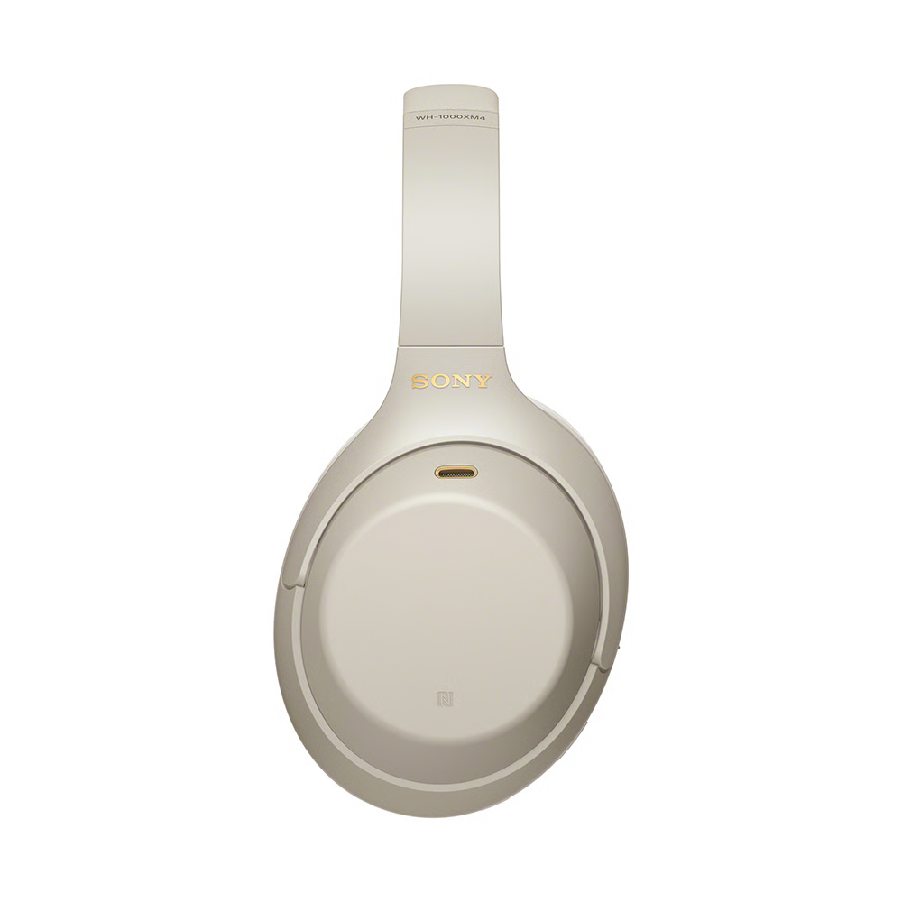 אוזניות אלחוטיות Sony WH-1000XM4 - צבע כסוף אחריות ע"י ידי - יבואן הרשמי