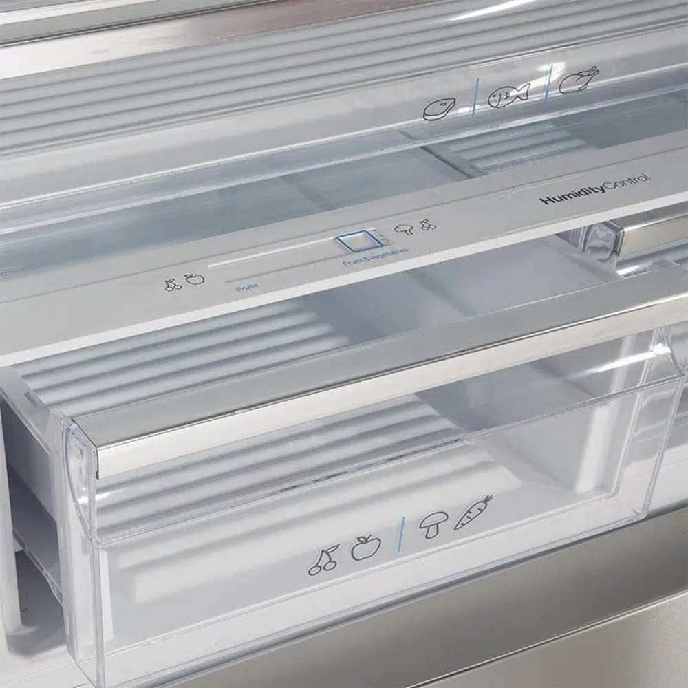 מקרר 2 דלתות מקפיא תחתון 588 ליטר Fujicom FJ-NF777XE No-Frost - צבע נירוסטה - יבואן רשמי