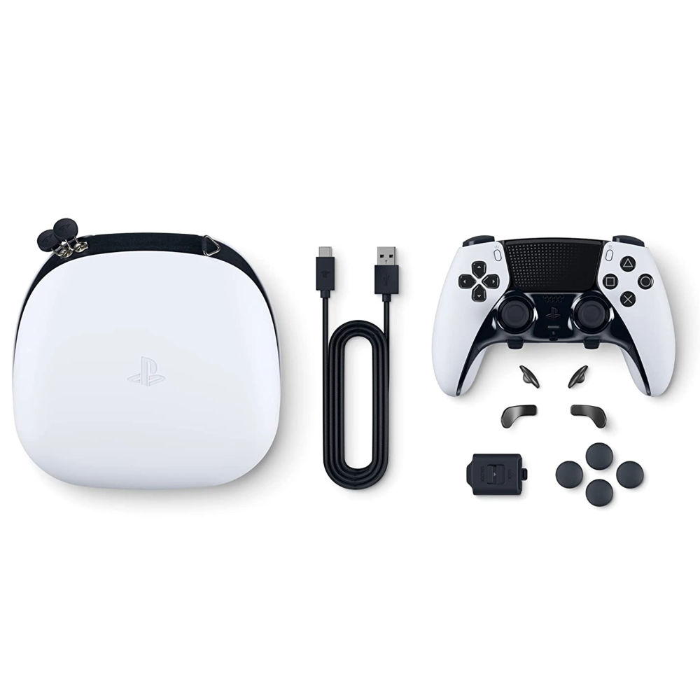 בקר אלחוטי Sony PlayStation DualSense Edge - צבע לבן שנה אחריות ע"י - יבואן הרשמי
