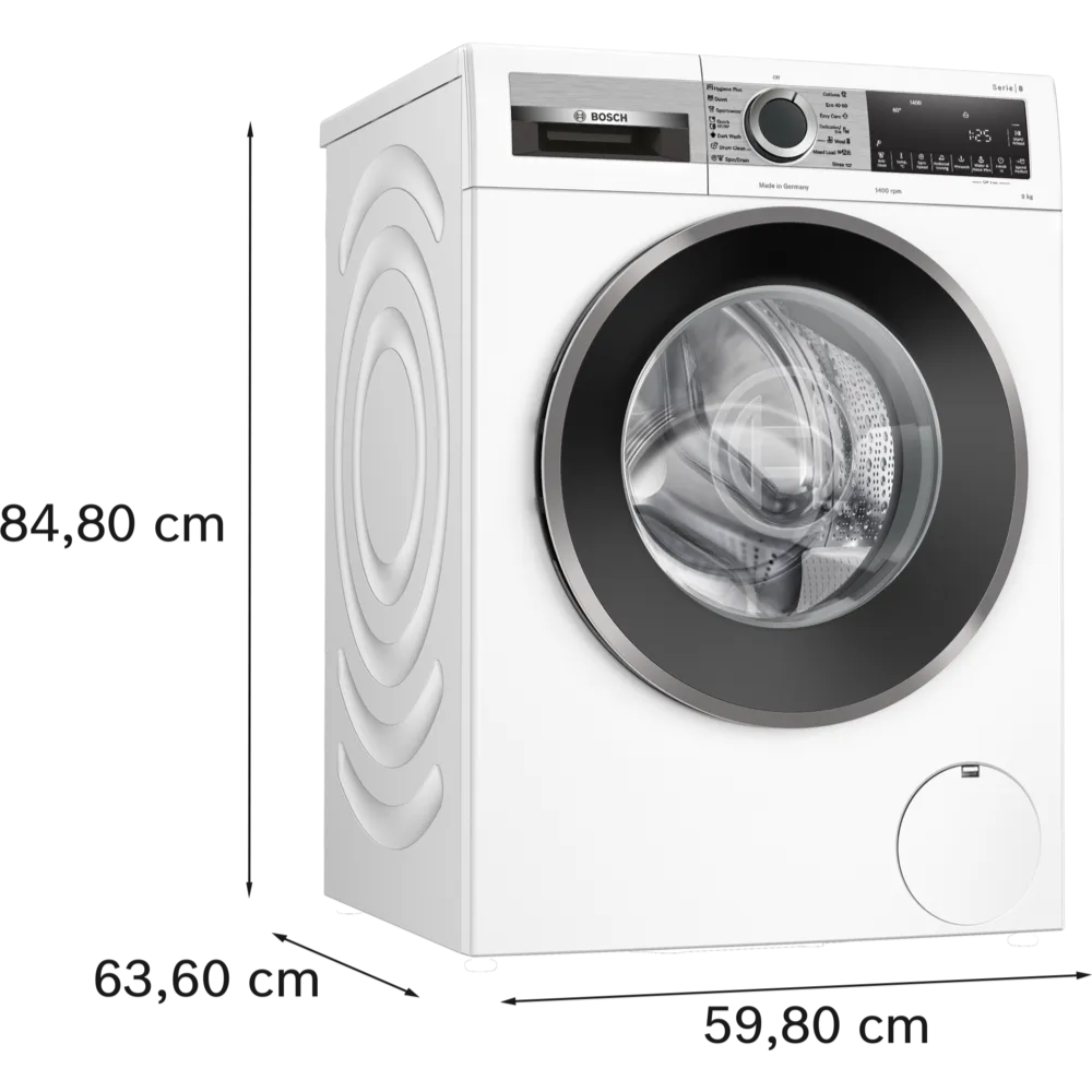 מכונת כביסה פתח חזית – 9 ק"ג Bosch דגם Serie 8 WGG24405IL - יבואן רשמי