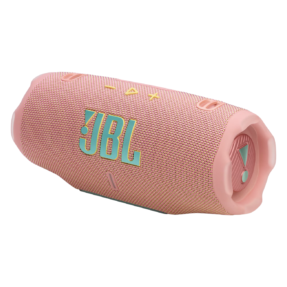 רמקול Bluetooth אלחוטי נייד JBL Charge 6 - צבע ורוד שנה אחריות ע"י - יבואן הרשמי