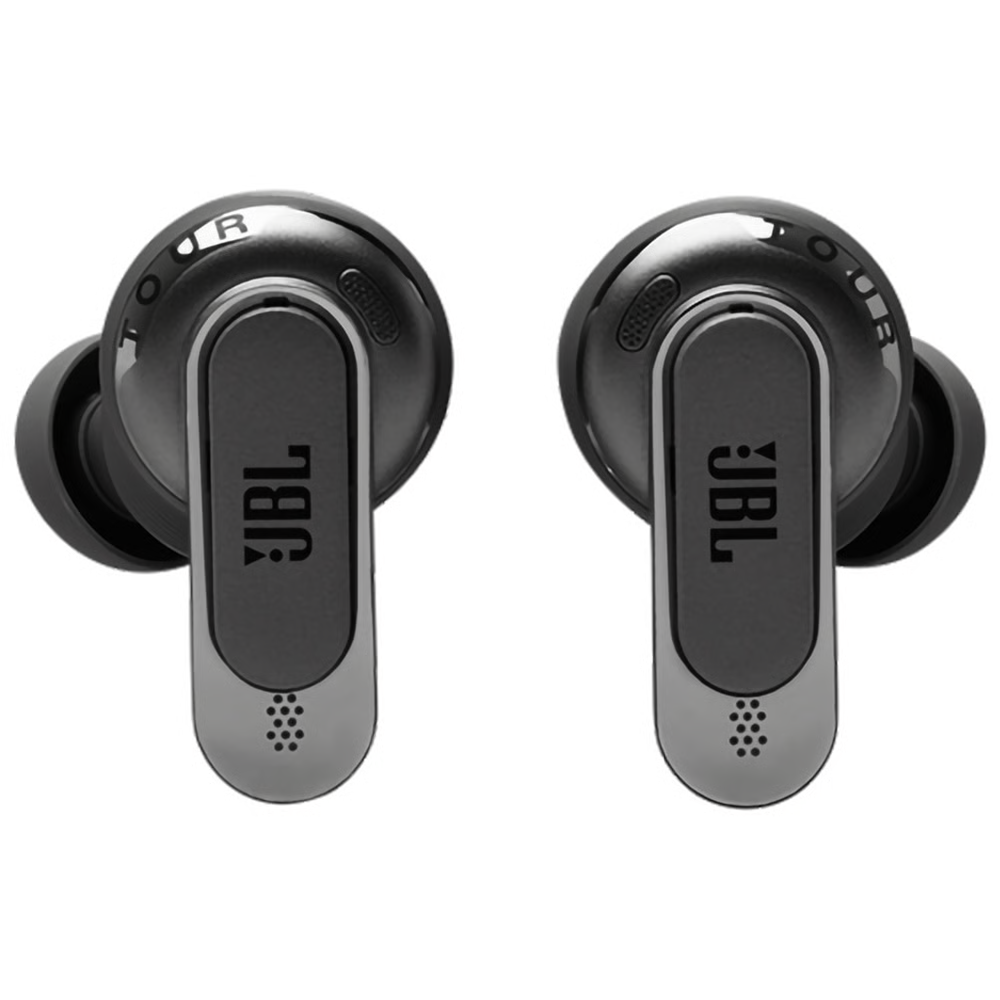 אוזניות אלחוטיות עם כיסוי חכם ומשתיק רעשים JBL Tour Pro 3 TWS - צבע שחור שנה אחריות ע"י - יבואן הרשמי