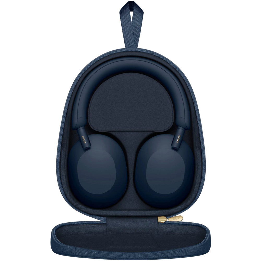 אוזניות אלחוטיות Sony WH-1000XM5L ANC - צבע כחול שנתיים אחריות ע"י - יבואן הרשמי