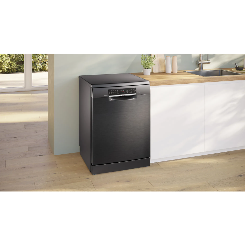מדיח כלים עומד רחב 60 ס''מ Bosch Serie 6 SMS6ECC12E - צבע שחור - תוצרת גרמניה - אחריות יבואן רשמי BSH