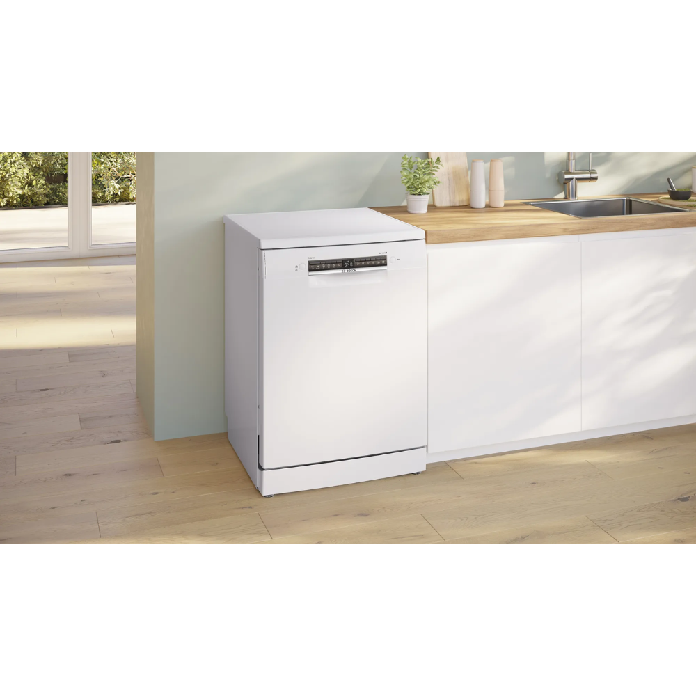 מדיח כלים עומד רחב 60 ס''מ Bosch Series 4 SMS4HKW07E - צבע לבן - תוצרת פולין - אחריות יבואן רשמי BSH
