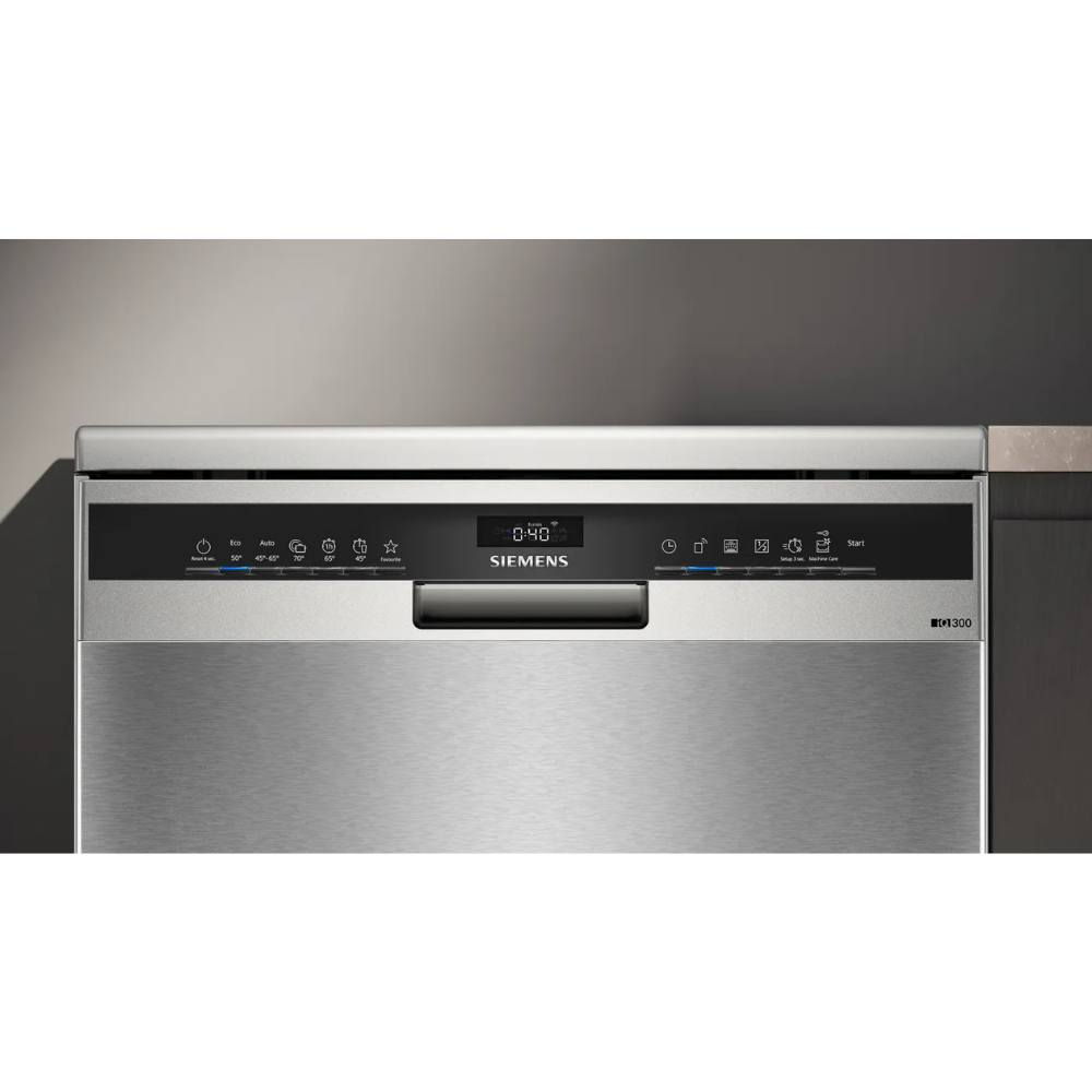 מדיח כלים עומד רחב 60 ס"מ Siemens IQ300 SN23HI01BY - צבע דמוי נירוסטה - יבואן רשמי
