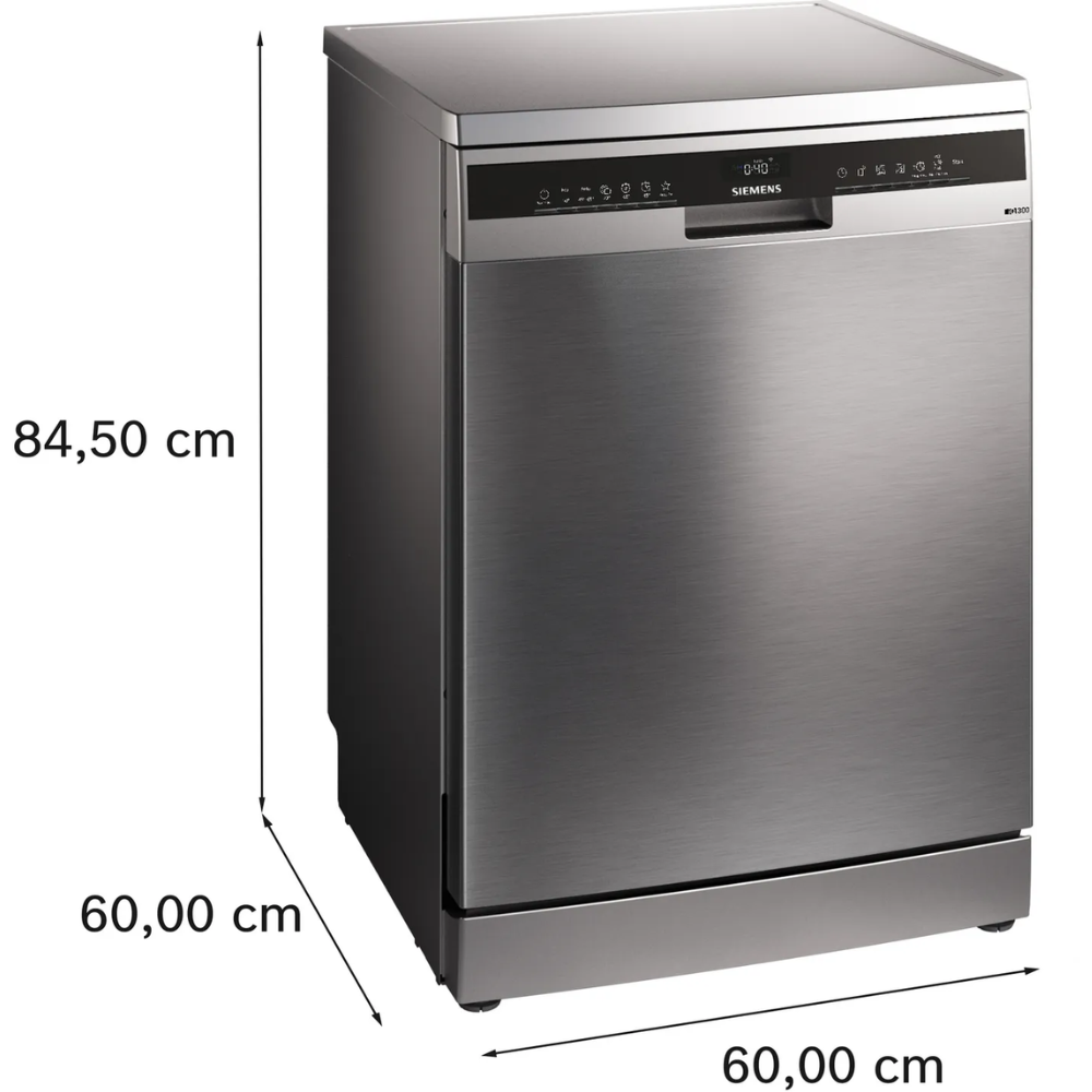 מדיח כלים עומד רחב 60 ס"מ Siemens IQ300 SN23HI01BY - צבע דמוי נירוסטה - יבואן רשמי