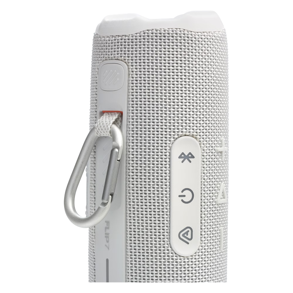 רמקול Bluetooth אלחוטי נייד JBL Flip 7 - צבע לבן שנה אחריות ע"י - יבואן הרשמי