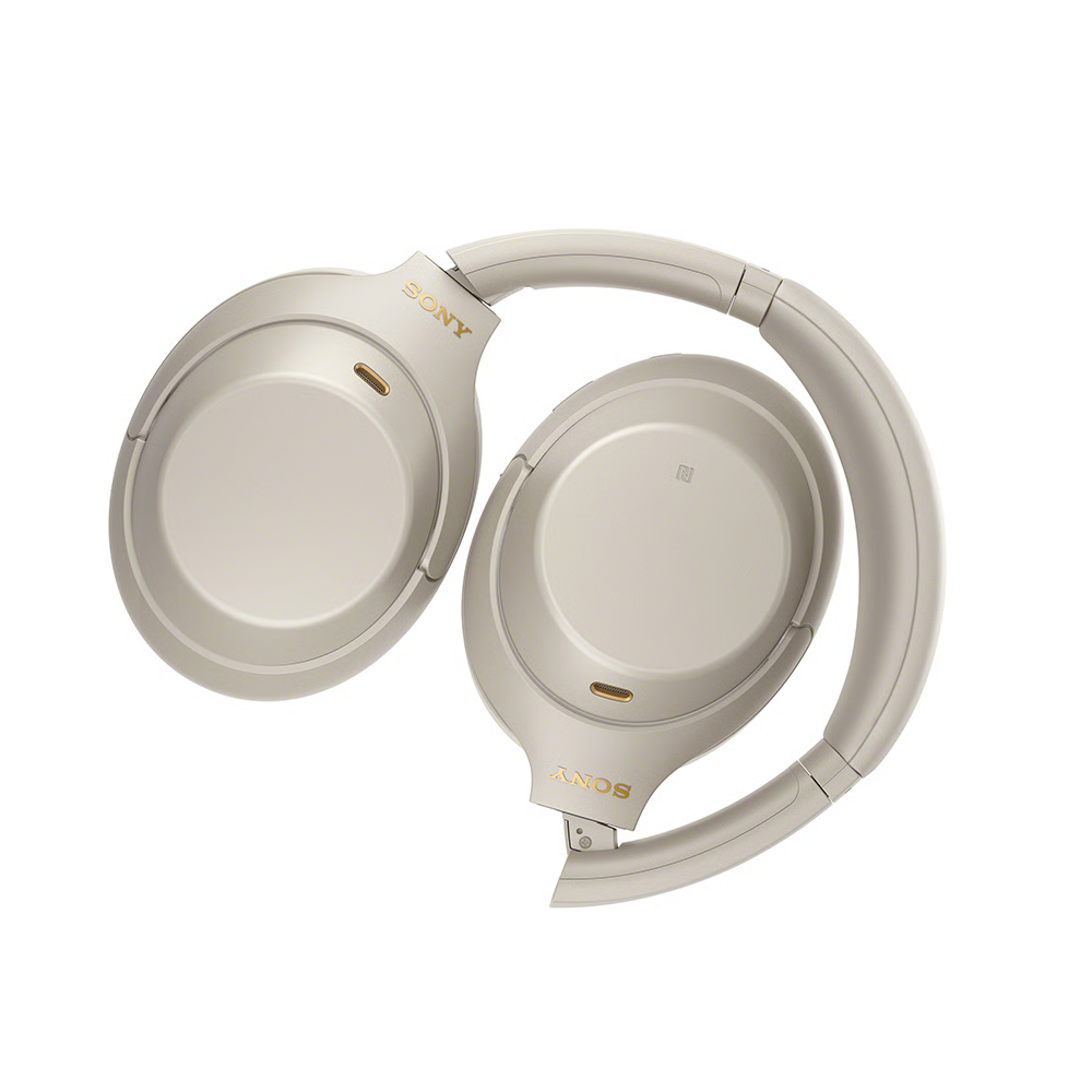 אוזניות אלחוטיות Sony WH-1000XM4 - צבע כסוף אחריות ע"י ידי - יבואן הרשמי