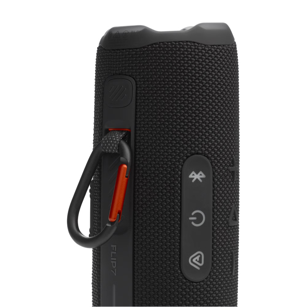 רמקול Bluetooth אלחוטי נייד JBL Flip 7 - צבע שחור שנה אחריות ע"י - יבואן הרשמי
