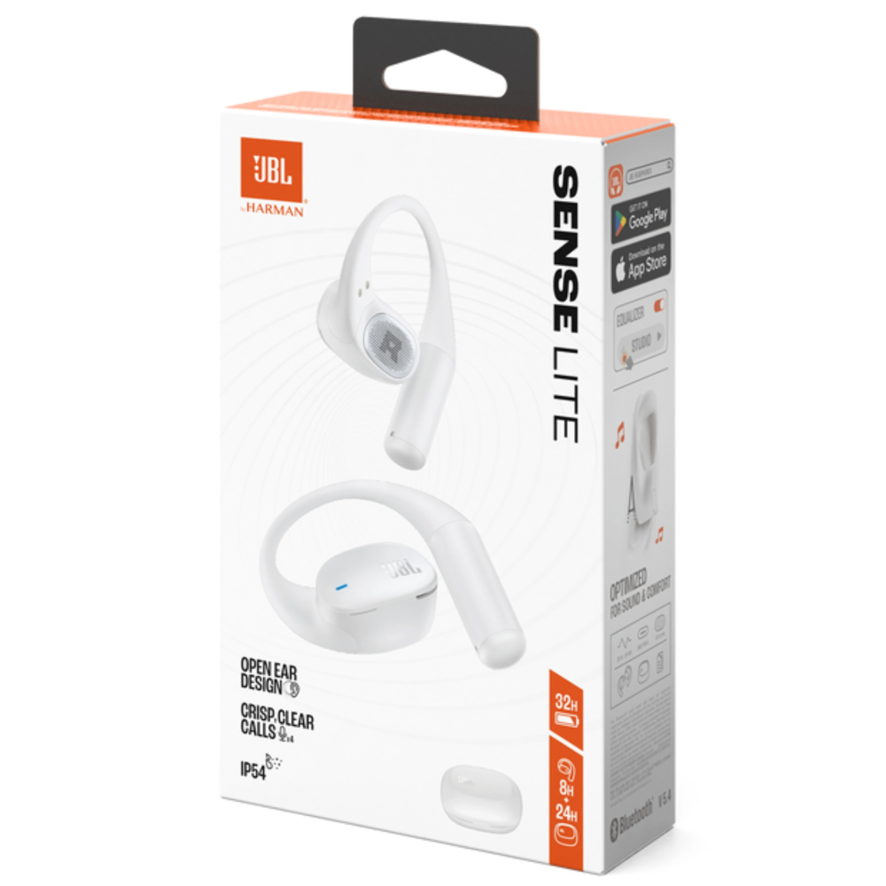 אוזניות אלחוטיות JBL SENSE LITE TWS IP54 - צבע לבן אחריות ע"י - יבואן הרשמי