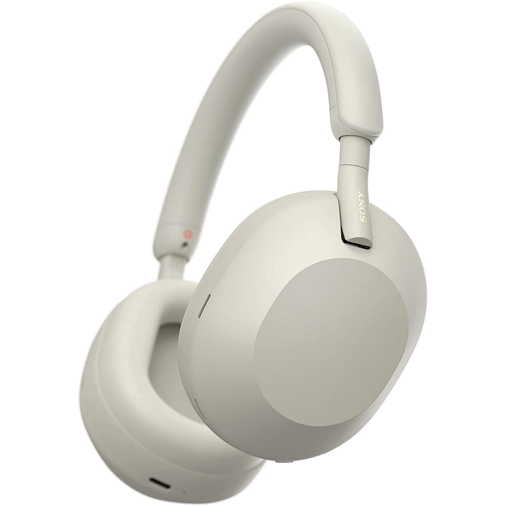 אוזניות אלחוטיות Sony WH-1000XM5S ANC - צבע כסוף שנתיים אחריות ע"י היבואן הרשמי