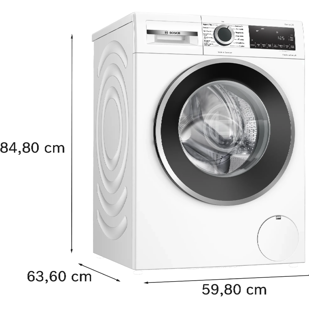 מכונת כביסה פתח חזית 9 ק"ג Bosch WGG244120 במהירות 1,400 סל"ד תוצרת גרמניה - צבע לבן