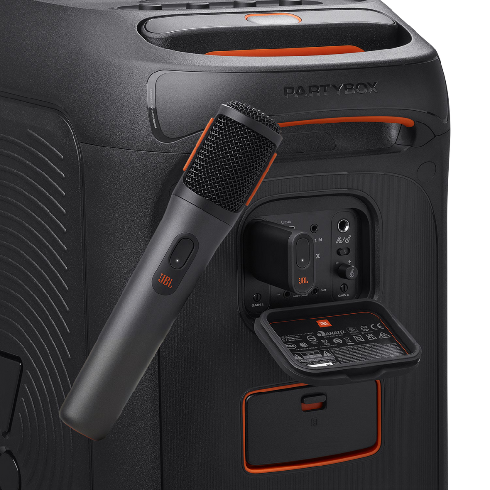 סט מיקרופונים אלחוטיים דיגיטליים JBL PartyBox Wireless Mic - צבע שחור שנה אחריות ע"י - יבואן הרשמי
