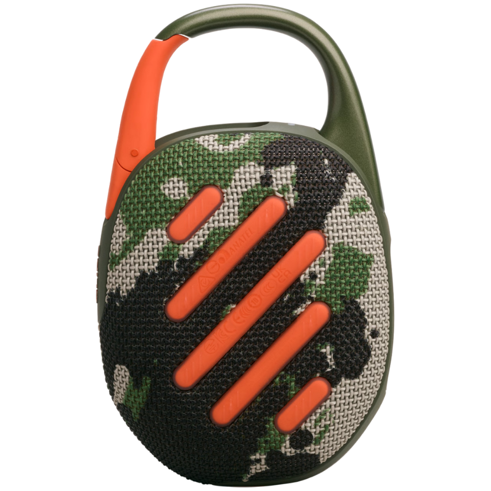 רמקול אלחוטי JBL Clip 5 IP67 7W - צבע ירוק צבאי שנה אחריות ע"י - יבואן הרשמי