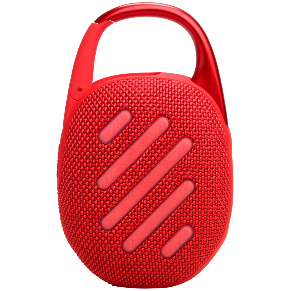 רמקול אלחוטי JBL Clip 5 IP67 7W - צבע אדום שנה אחריות ע"י - יבואן הרשמי