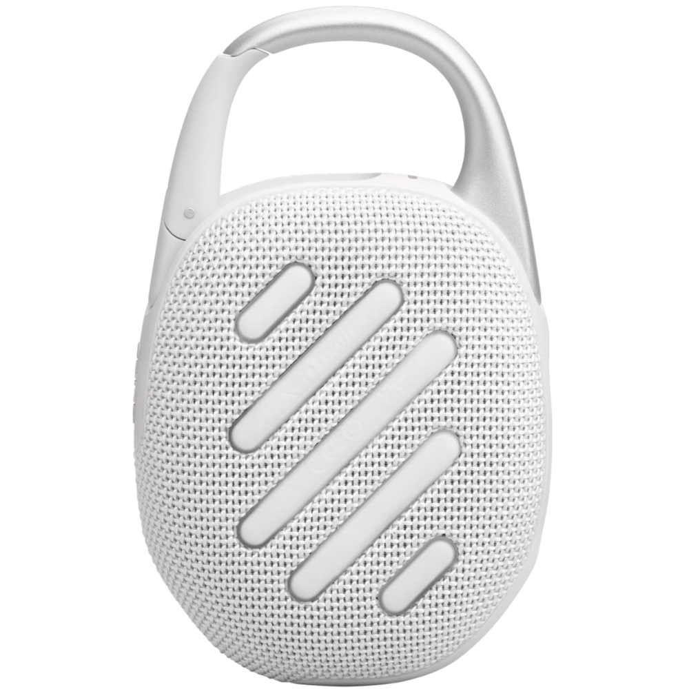 רמקול אלחוטי JBL Clip 5 IP67 7W - צבע לבן שנה אחריות ע"י - יבואן הרשמי