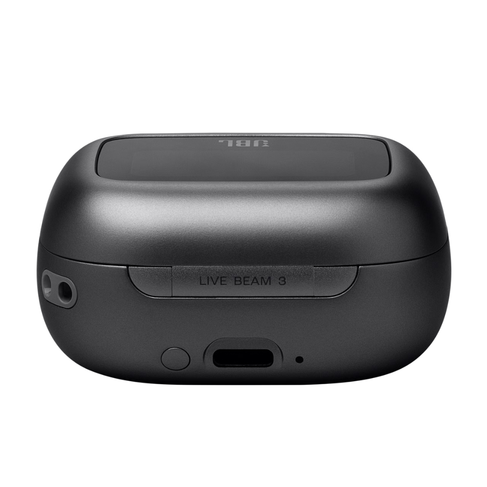 אוזניות אלחוטיות עם מארז טעינה חכם JBL Live Beam 3 TWS ANC IP55 - צבע שחור שנה אחריות ע"י - יבואן הרשמי