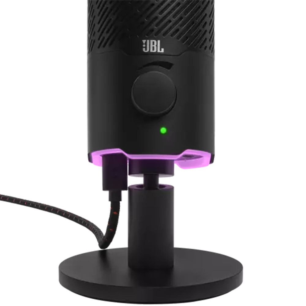 מיקרופון למחשב JBL Quantum Stream RGB - צבע שחור שנה אחריות ע"י - יבואן הרשמי
