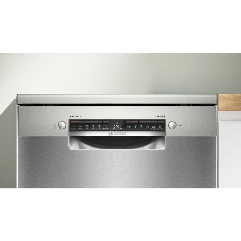 מדיח כלים רחב עומד Bosch Serie 4 SMS4ECI26E - דמוי נירוסטה תוצרת גרמניה - אחריות יבואן רשמי BSH
