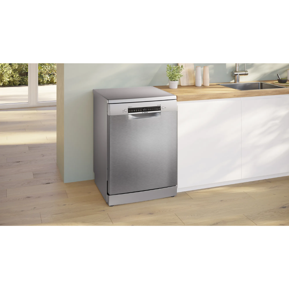 מדיח כלים רחב עומד Bosch Serie 4 SMS4HAI19Y - דמוי נירוסטה - תוצרת גרמניה - אחריות יבואן רשמי BSH