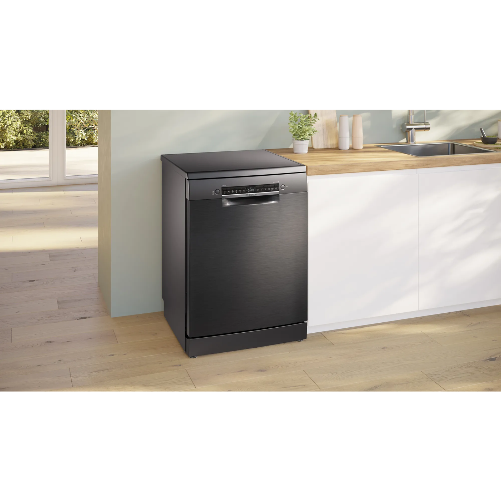 מדיח כלים רחב עומד Bosch Serie 4 SMS4HVC03E - צבע שחור - תוצרת פולין - אחריות יבואן רשמי BSH