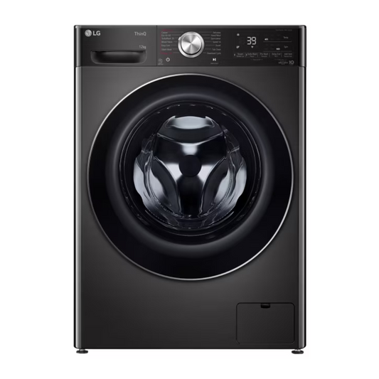 מכונת כביסה פתח חזית 12 ק”ג LG אל ג’י F1612SBSE כסופה - יבואן רשמי