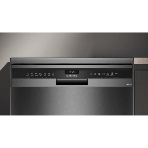 מדיח כלים רחב עומד Siemens IQ300 SN23EC03ME - דמוי נירוסטה מושחרת - יבואן רשמי