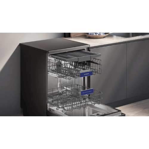מדיח כלים רחב עומד Siemens IQ300 SN23EC03ME - דמוי נירוסטה מושחרת - יבואן רשמי