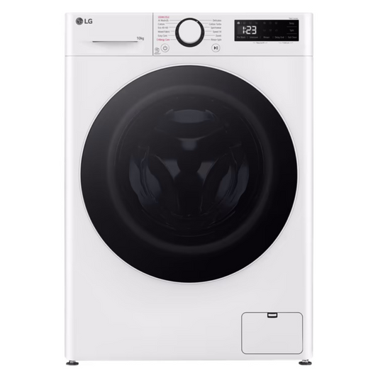 מכונת כביסה פתח חזית - 10 ק"ג LG WF10114WBW 1400 סל"ד - יבואן רשמי